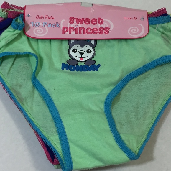 Sweet Princess Girls 10-Pack Bikini Panties